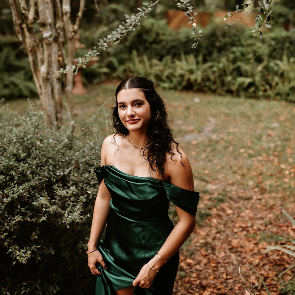 Elegant Green Off-Shoulder Dress